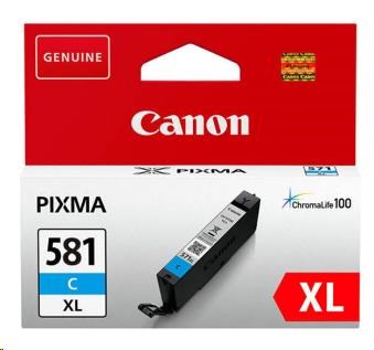 Canon CARTRIDGE PGI-580XL azurová pro PIXMA TS615x, TS625x, TS635x, TR7550, TS815x (519  str.)