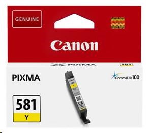 Canon CARTRIDGE CLI-581 žlutá pro PIXMA TS615x, TS625x, TS635x, TS815x,TS825x, TS835x, TS915x  (257 str.)
