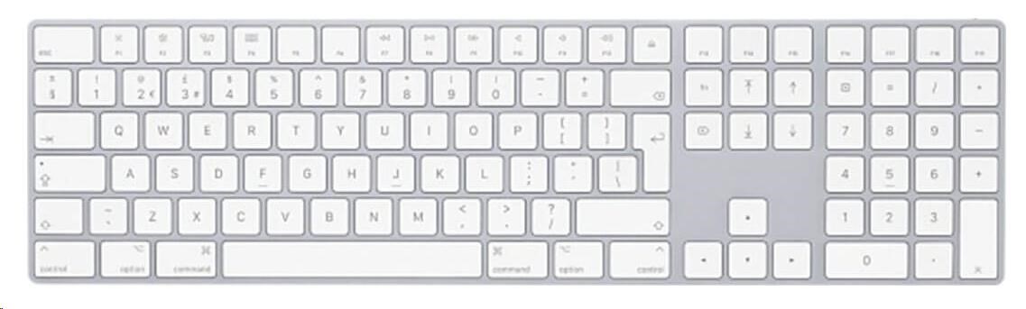 APPLE Magic Keyboard - anglická - numerická klávesnice Apple(2017)