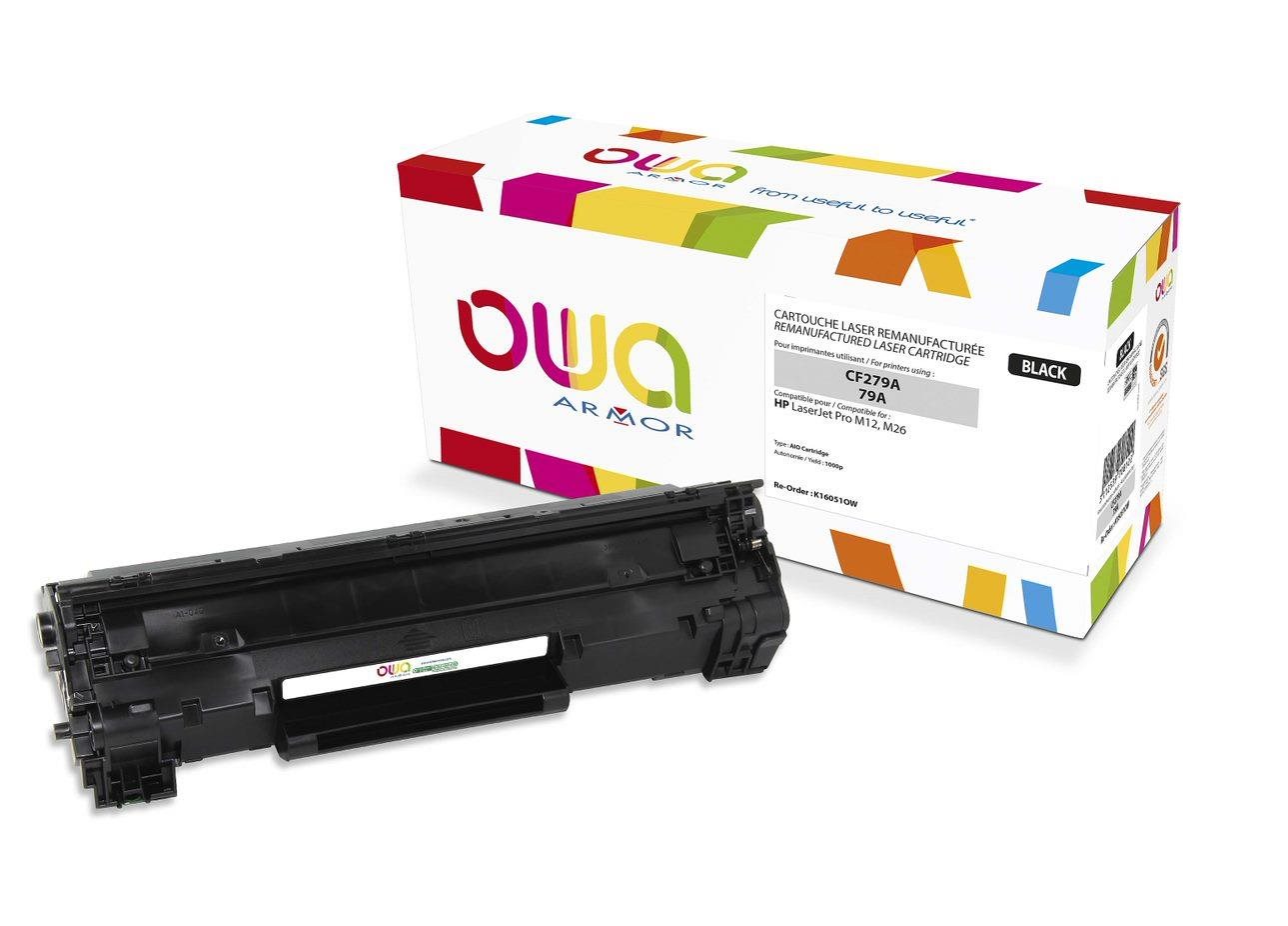 OWA Armor toner pro HP Laserjet Pro M12, M26, 1000 stran, CF279A, černá/black