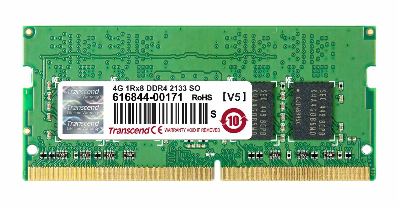TRANSCEND SODIMM DDR4 4GB 2133MHz 1Rx8 CL15