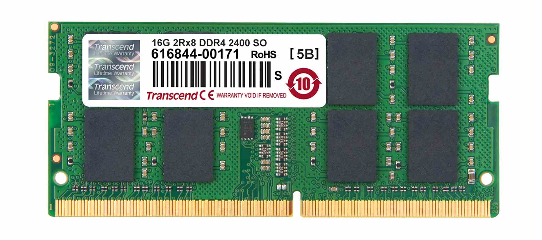 TRANSCEND SODIMM DDR4 16GB 2400MHz 2Rx8 CL17