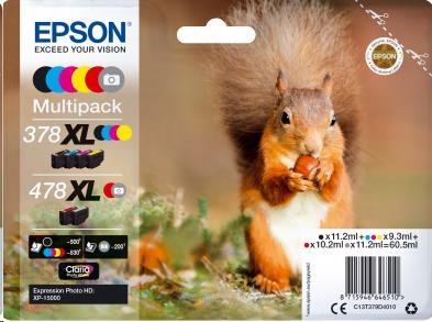 EPSON Multipack "Veverka" 6-colours 478XL Claria Photo HD Ink
