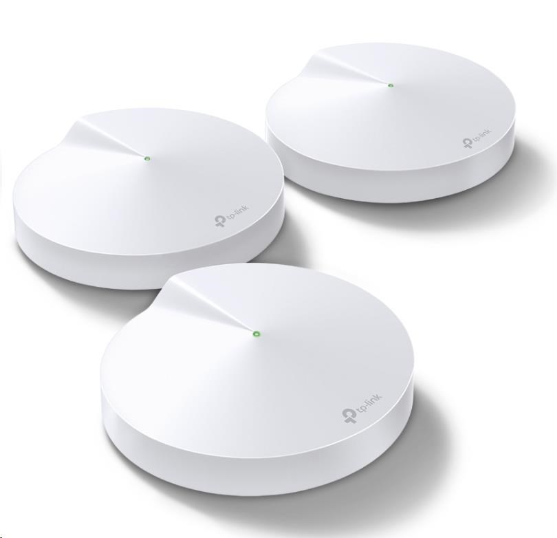TP-Link Deco M5(3-Pack) WiFi5 Mesh (AC1300, 2,4GHz/5GHz, 2xGbELAN/WAN)
