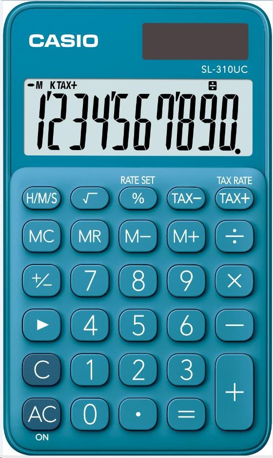 CASIO kalkulačka SL 310UC BU, Kapesní kalkulátor