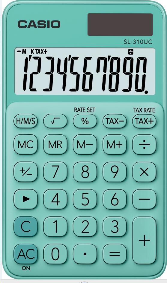 CASIO kalkulačka SL 310UC GN, Kapesní kalkulátor