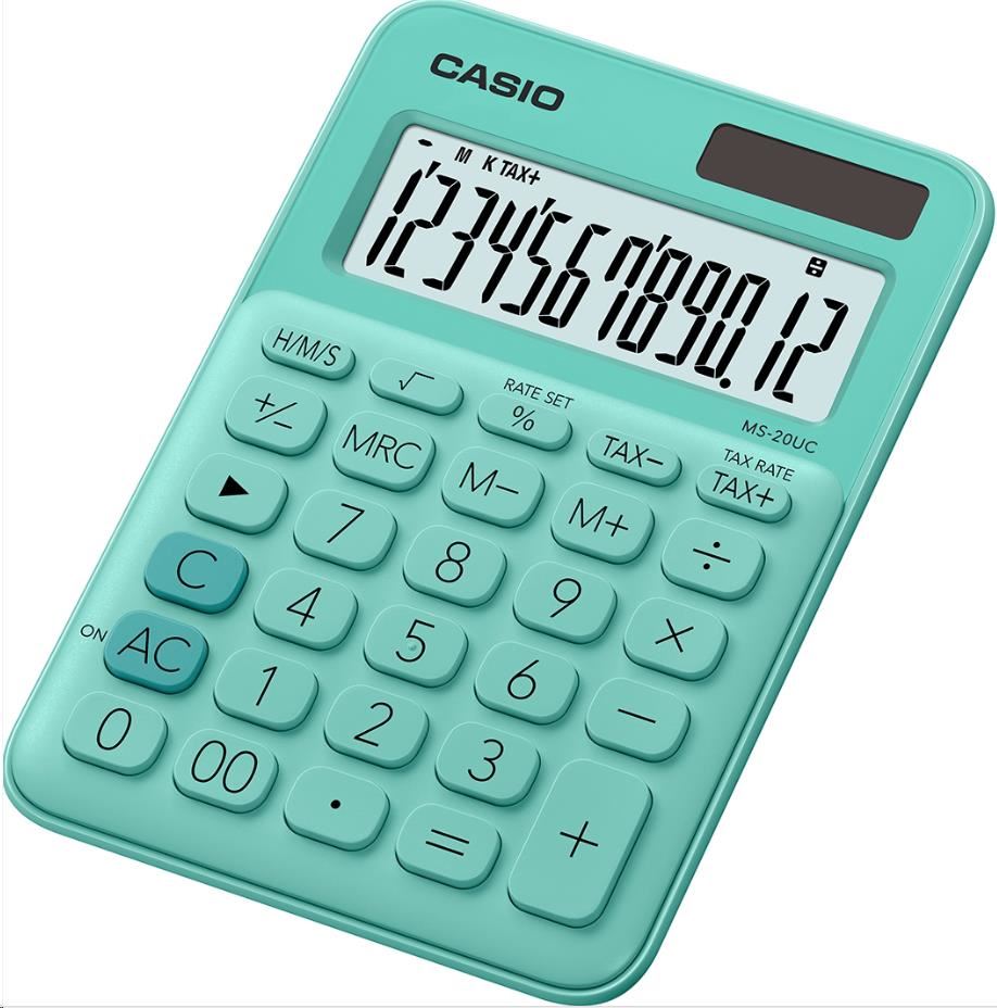 CASIO kalkulačka MS 20UC GN, Stolní kalkulátor