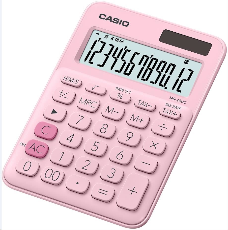 CASIO kalkulačka MS 20UC PK, Stolní kalkulátor