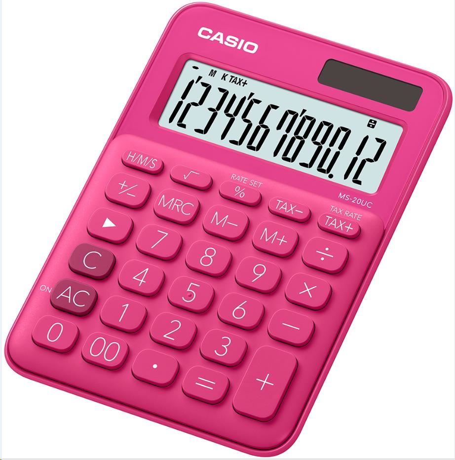 CASIO kalkulačka MS 20UC RD, Stolní kalkulátor