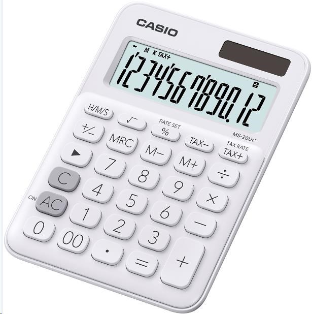 CASIO kalkulačka MS 20UC WE, Stolní kalkulátor