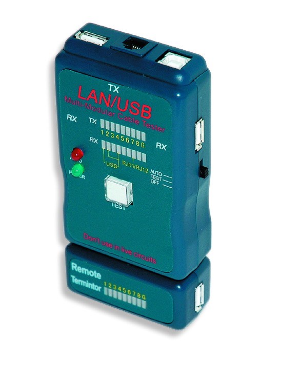 GEMBIRD Eth kabel tester NCT-2 pro RJ11-12, RG58, USB