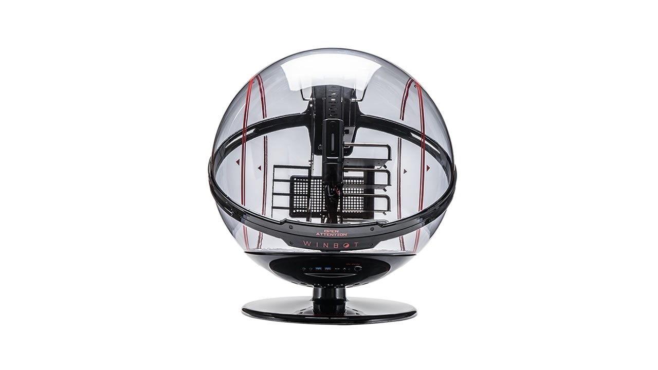IN WIN skříň Winbot, Black/Red, bez zdroje, 360 of Marvelous Ingenuity